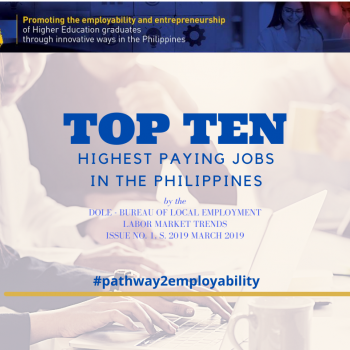 Top ten highest paying job in the Philippine